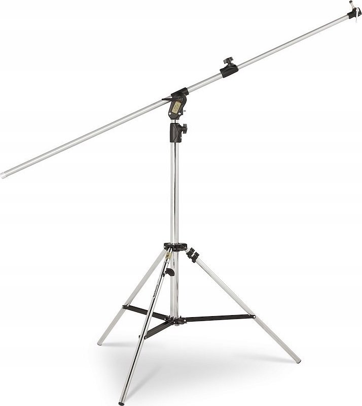 Статив за осветлување Manfrotto 420CSU Combi Boom, висина 3.9 m, капацитет 12 kg, сребрен