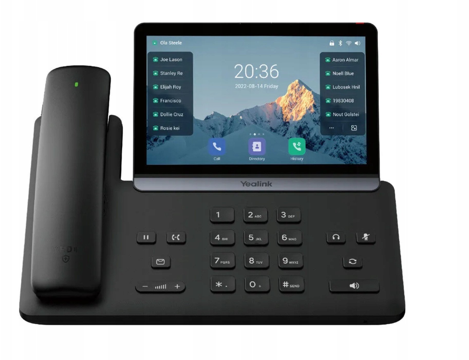 Telefoni IP Yealink SIP-T88W Pro, rrjet me kabllo, profesional, i zi