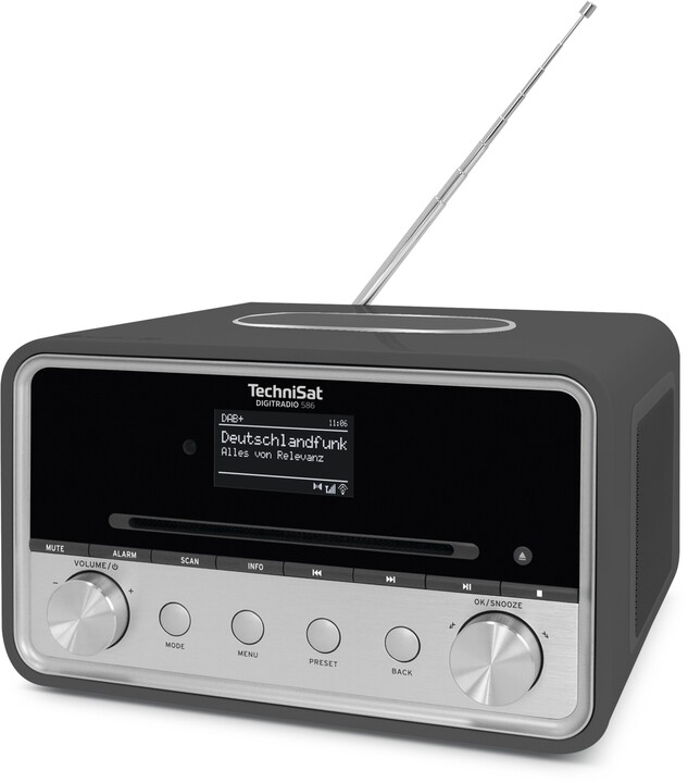 Radio TechniSat DigitRadio 586, gri / argjendtë