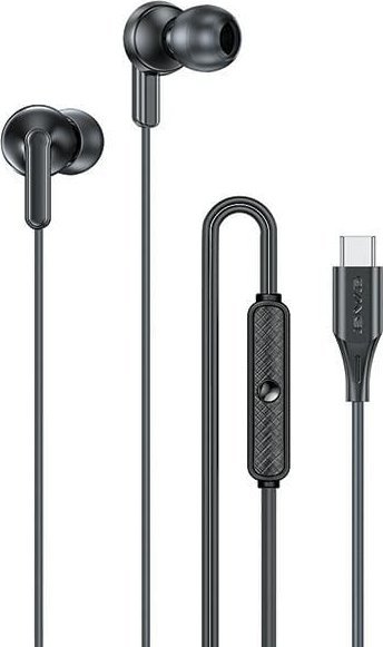 Kufje in ear Awei PC-25T, USB C, me tela, të zeza