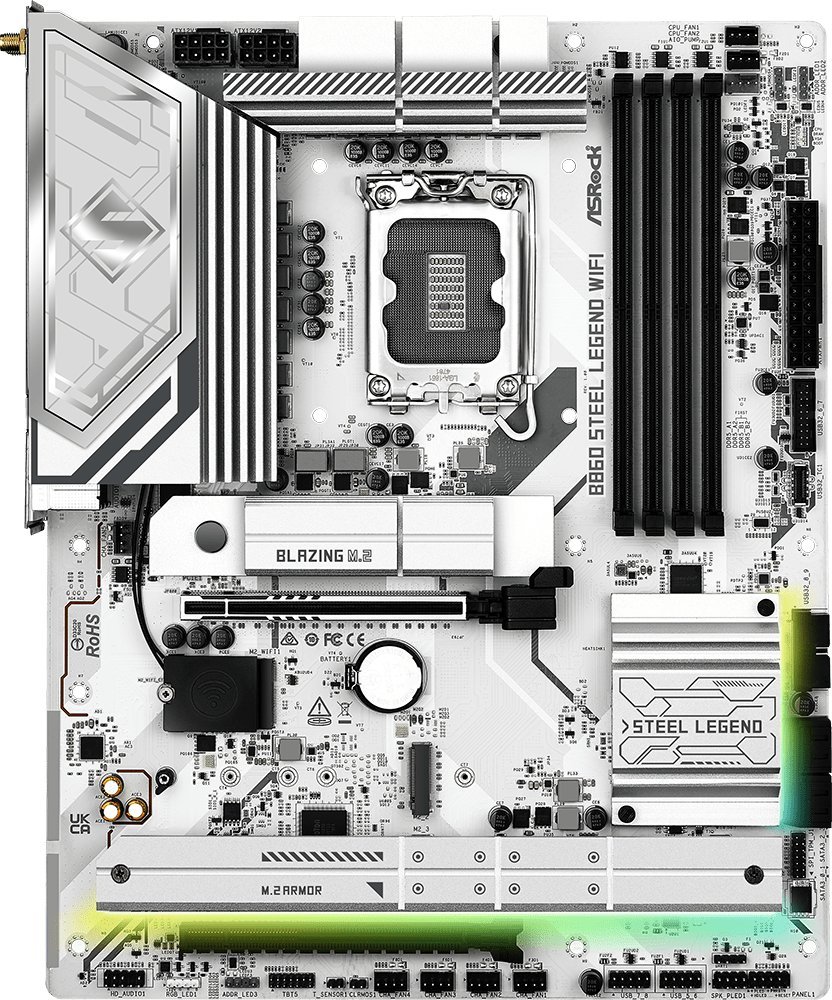Pлоча Asrock B860 Steel Legend WiFi, ATX, DDR5, LGA 1851