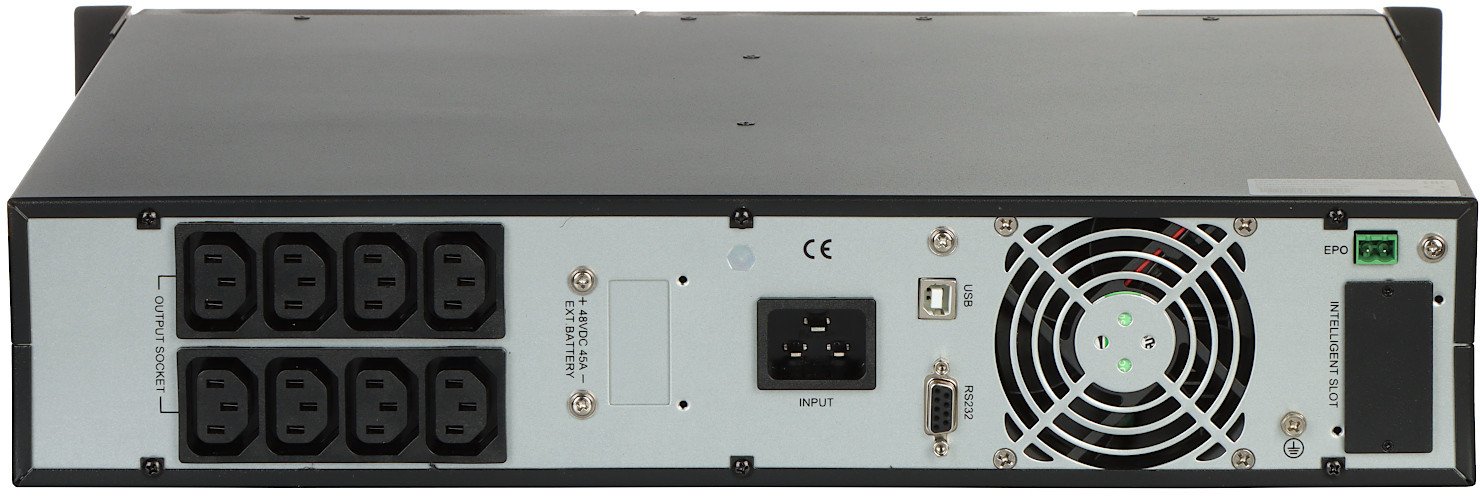 UPS EAST AT-UPS2000RT/3-RACK, 2000VA, Он-Лине, црн