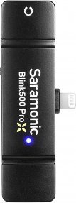 Sistem mikrofoni pa tela Saramonic Blink500 Pro XB3 2023, për iPhone Lightning, me kutí karikimi, i zi