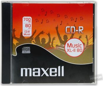 CD audio Maxell CD-R XL-II, 80 min, i bardhë