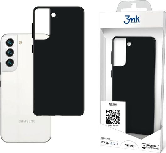 Këllëf telefoni 3MK Matt Case për Samsung Galaxy S22 S901, i zi