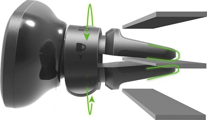 Mbajtës magnetik për veturë iOttie iTap Magnetic 2, montim në grilë ajrimi, universal, i zi