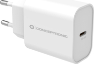 USB полнач Conceptronic, 25W, 1 USB C PD порт, бел