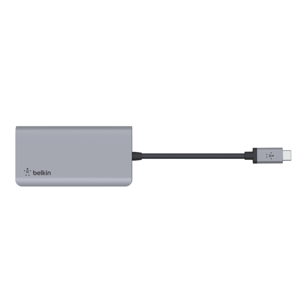 USB Hub Belkin, 4 porte, USB-C, HDMI 4K, e hirtë