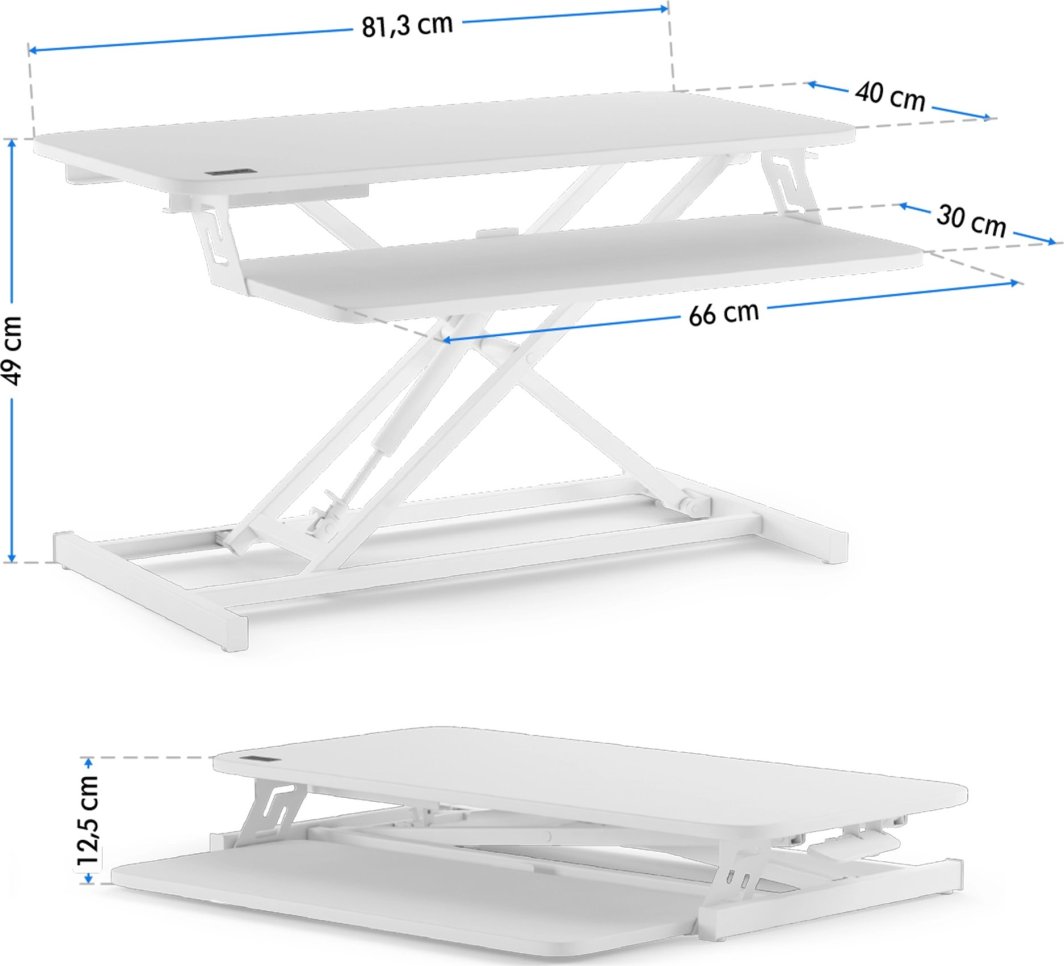 Tavolinë e palosshme SENSE7, e bardhë