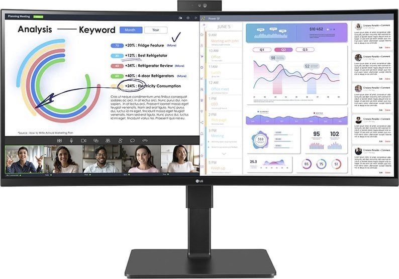 Monitor LG UltraWide 34BQ77QC-B, 34'', 3440 x 1440 (UWQHD), 60Hz, IPS, i zi Monitor LG UltraWide 34BQ77QC-B, 34'', 3440 x 1440 (UWQHD), 60Hz, IPS, i zi