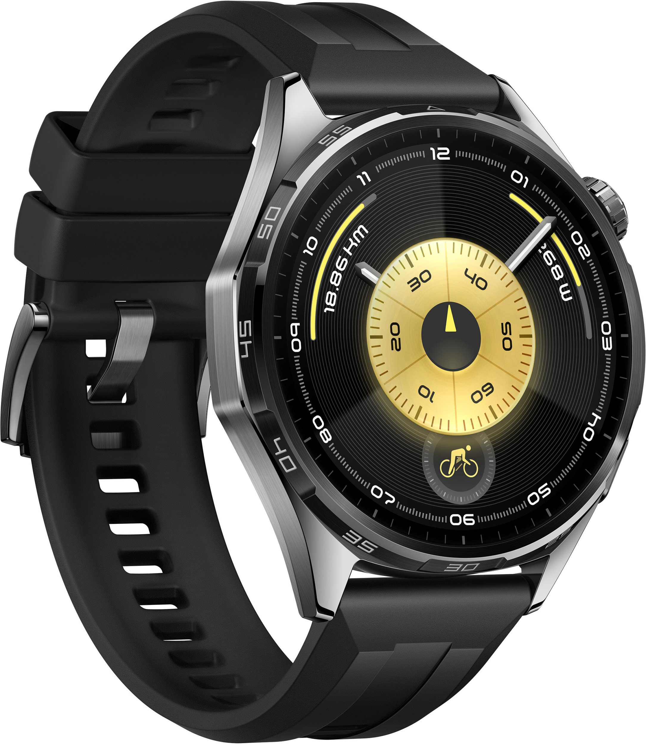 Ora e mençur Huawei Watch GT6, 46mm, ekran 1.47" AMOLED, GPS, e zezë
