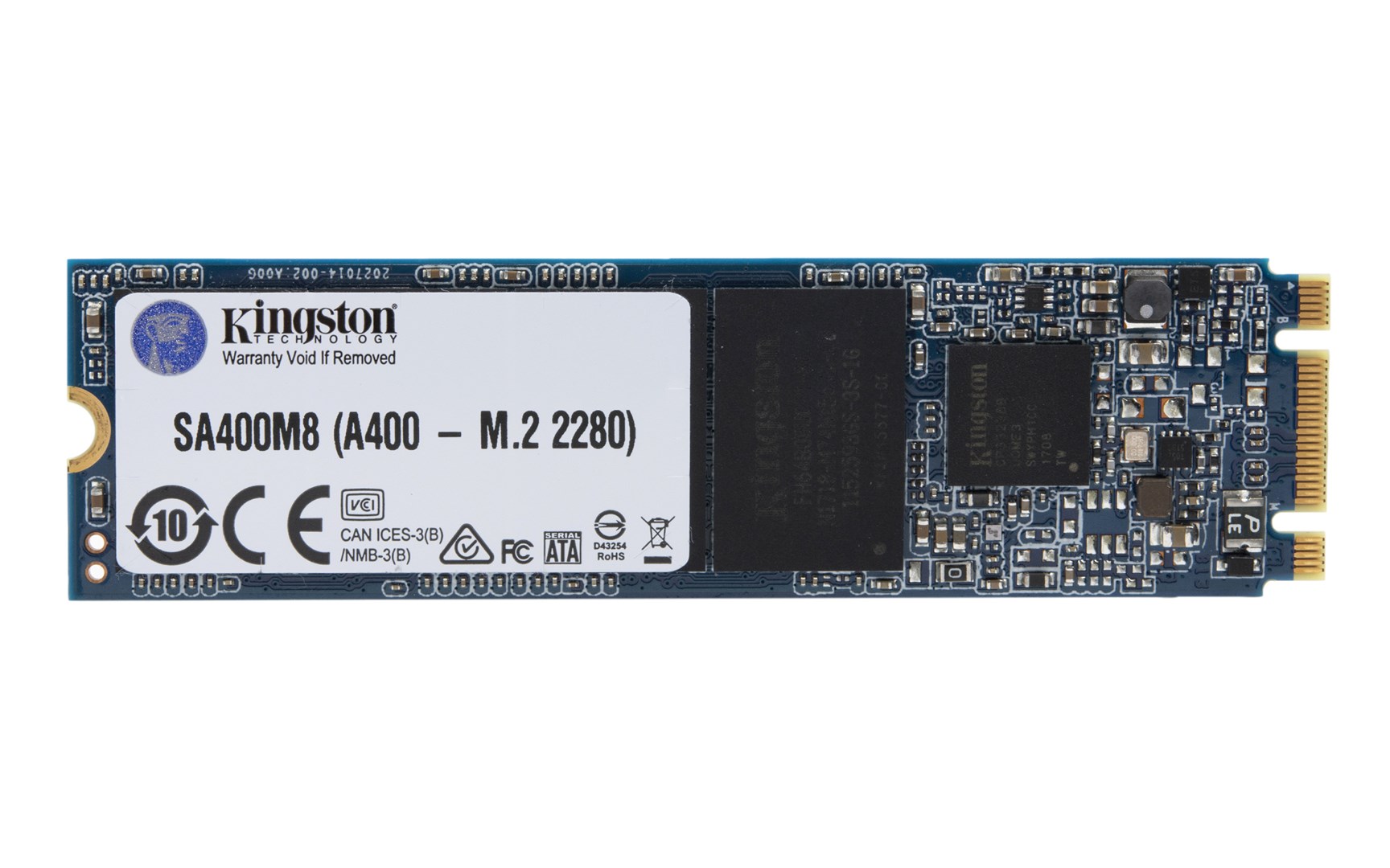 SSD i brendshëm Kingston A400, 480GB, M.2, e zezë
