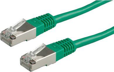 Мрежен кабел Roline PatchCord, S/FTP, Cat6, 2 m, зелен