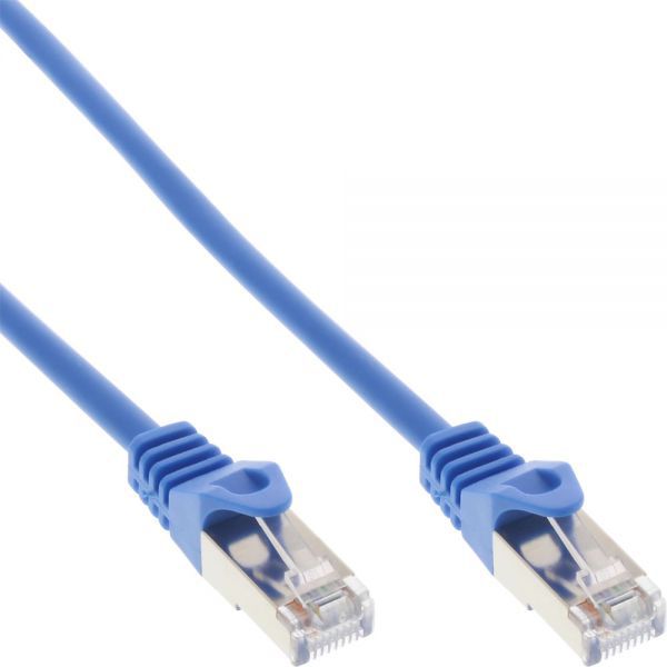 Kabllo InLine Patchcord F/UTP, kat. 5e, 10m, e kaltër