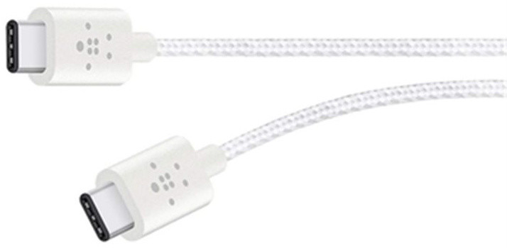 Kабел Belkin MIXIT USB-C во USB-C, 1.8м., бел