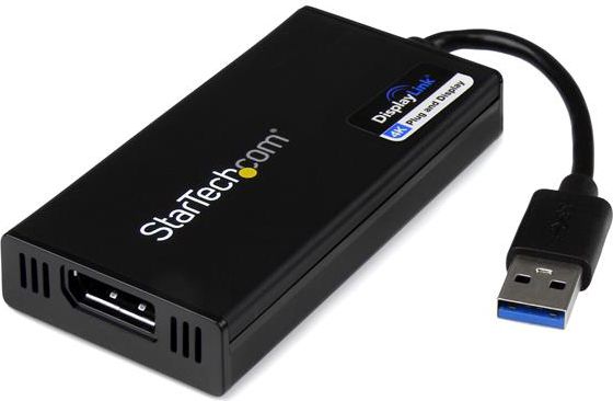Adapter USB 3.0 në DisplayPort StarTech.com, 4K 30Hz, i zi