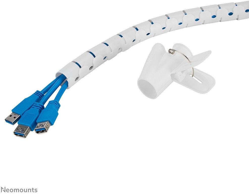 Mbështjellës kabllosh Neomounts ADS06-142WH, 25mm, 2m, i bardhë