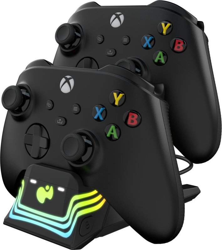 Qëndrim karikues për kontrolla Xbox PDP 049-033-BK, për 2 gamepad, i zi