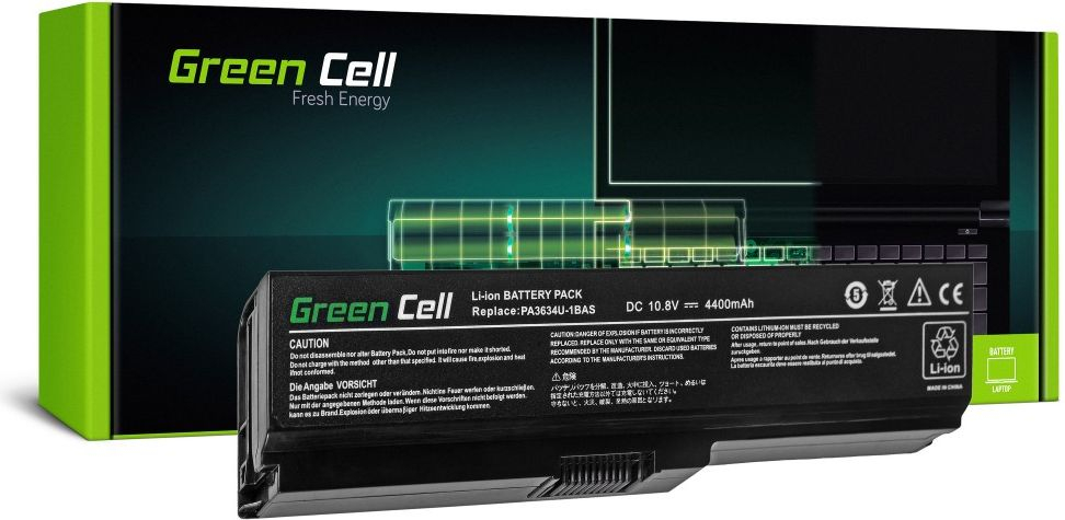 Bateri laptopi Green Cell PA3634U-1BRS, 10.8V, 4400mAh, Li-Ion