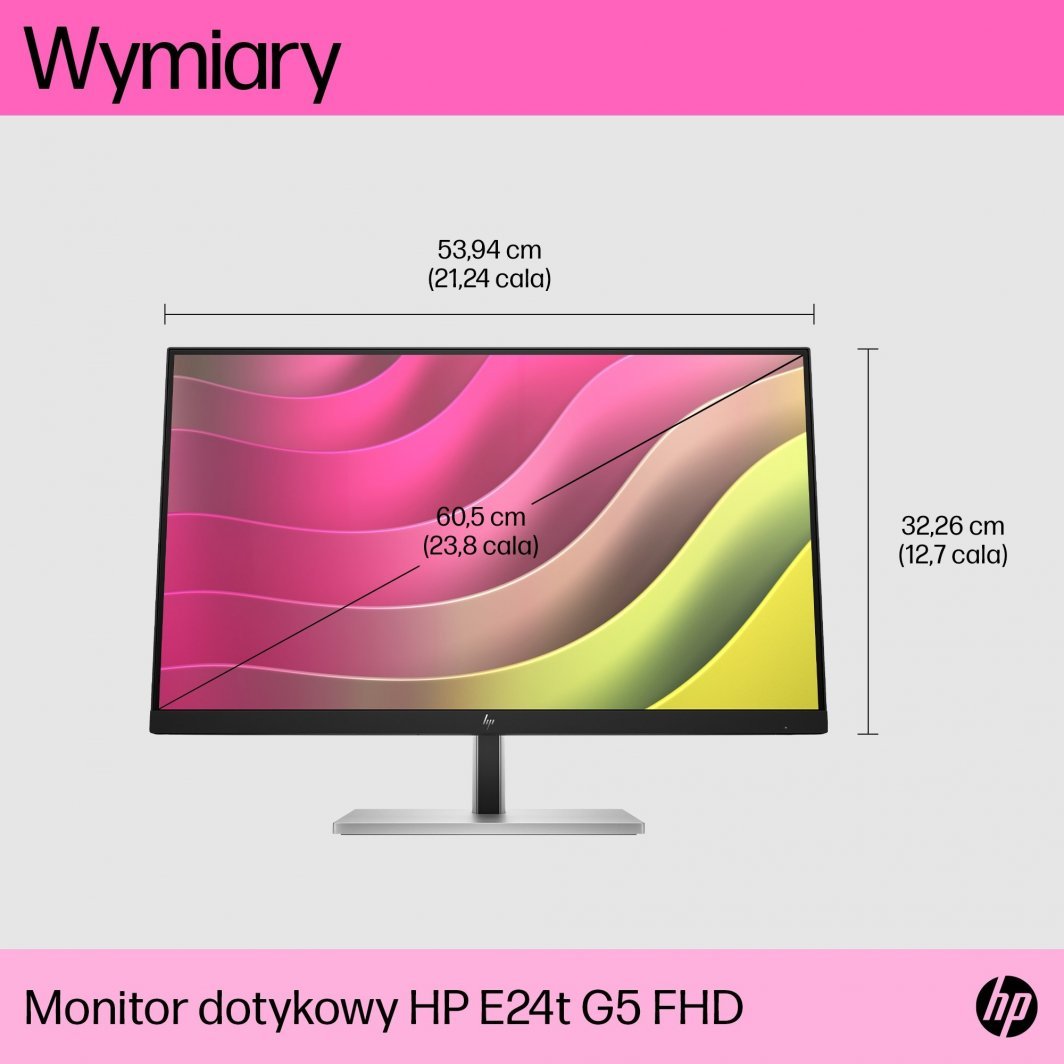 Monitor HP E24T G5, 23.8'', 1920 x 1080, i zi