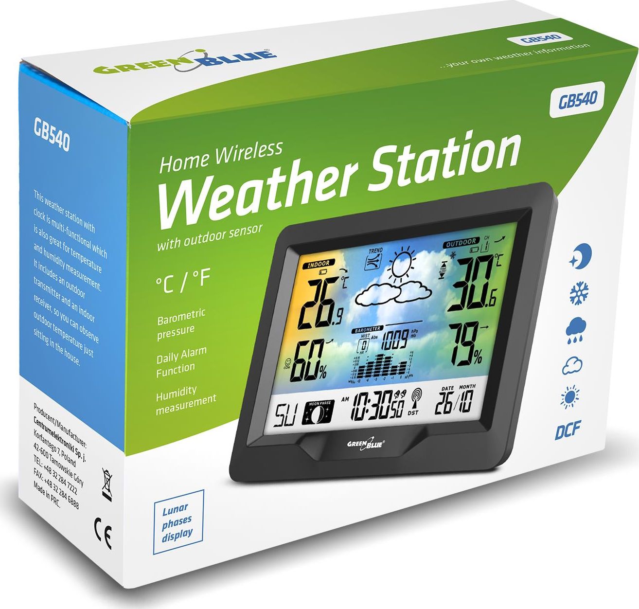 Stacion moti GreenBlue GB540, i zi