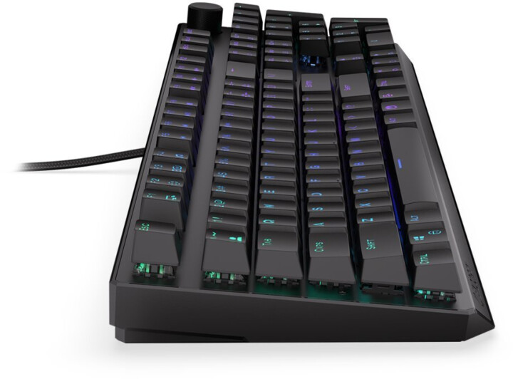 Tastierë Endorfy Thock, Gaming, Kailh Brown, RGB LED, e zezë, US