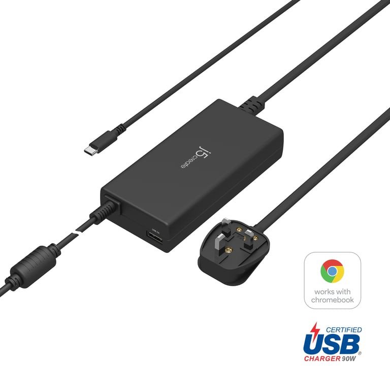 Karikues USB C J5create JUP2290C FN, 100W PD, portë USB A, i zi