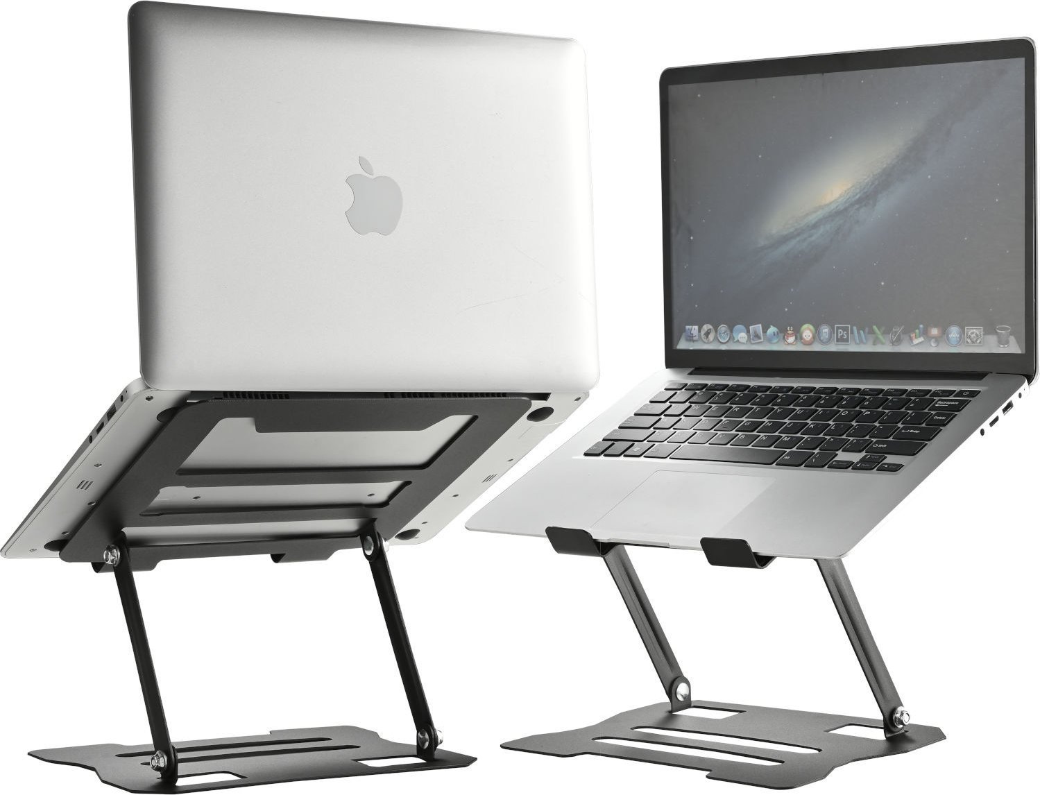 Држач за лаптоп Mozos Ergonomic N2-BK, прилагодлив, ергономски, црн