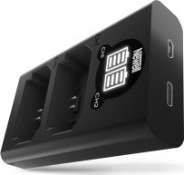 Set karikues me bateri Newell Xtra Power DL-USB-C NP-FZ100 për Sony, 2 kanale, USB-C, i zi