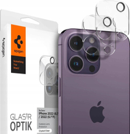 Mbrojtës kamere Spigen Optik.tr për Apple iPhone 14 Pro 14 Pro Max, xham i temperuar, transparencë e lartë, transparent