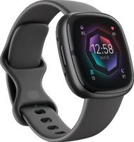 Ora inteligjente Fitbit Sense 2, GPS, NFC, e zezë