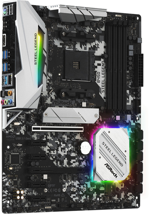 Pllakë amë ASRock B450 Steel Legend - AMD B450