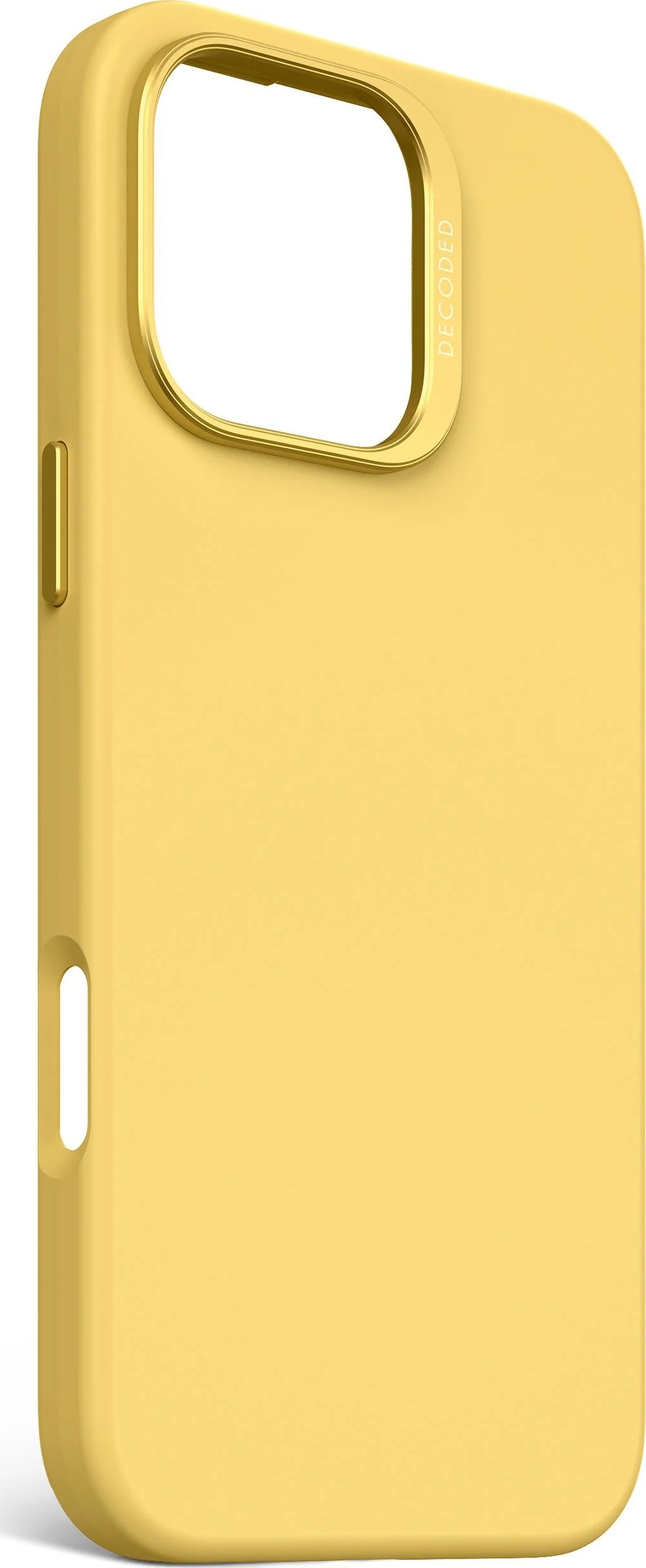 Mbulesë telefoni Decoded AntiMicrobial Silicone me MagSafe për iPhone 16 Pro Max, e verdhë