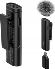 Mикрофон лавалиер Ulanzi WM 10 In Line, за Apple, пренослив, црн