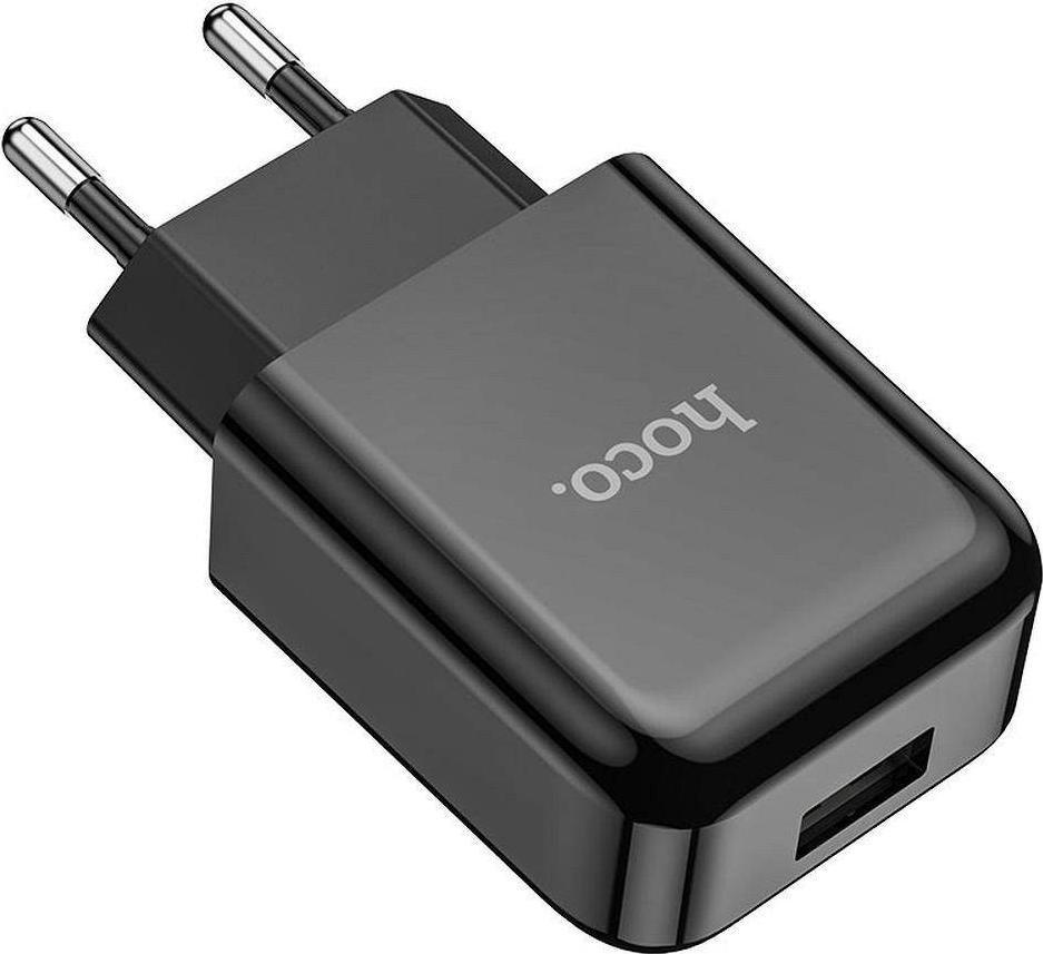 Karikues rrjeti Hoco N2, 1x USB-A 5V 2A, me kabllo USB-C 1m, i bardhë