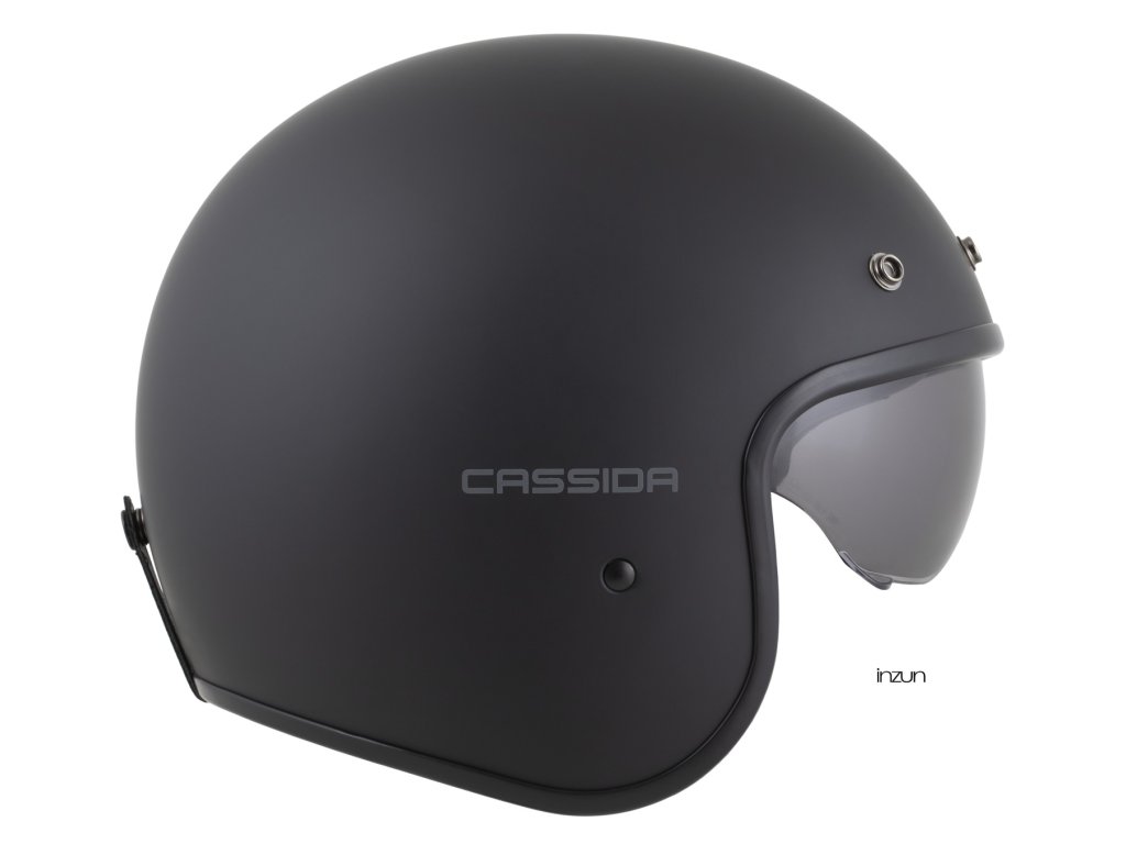 Kaskë moto CASSIDA Oxygen 2.0 Solid, e hapur, polikarbonat, e zezë mat gri e errët