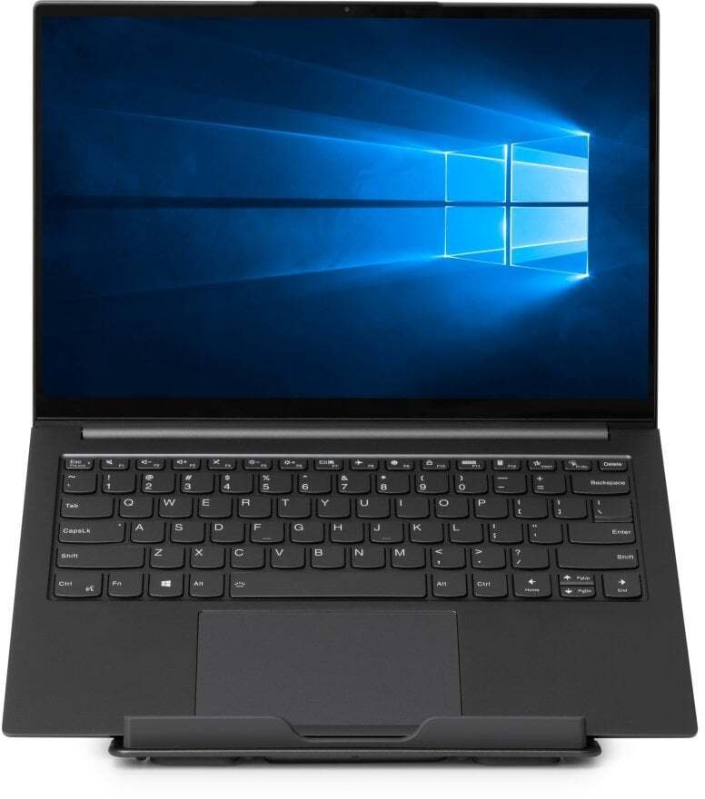 Stendë laptopi Lindy Collapsible Square, e palosshme, deri 90°, gri