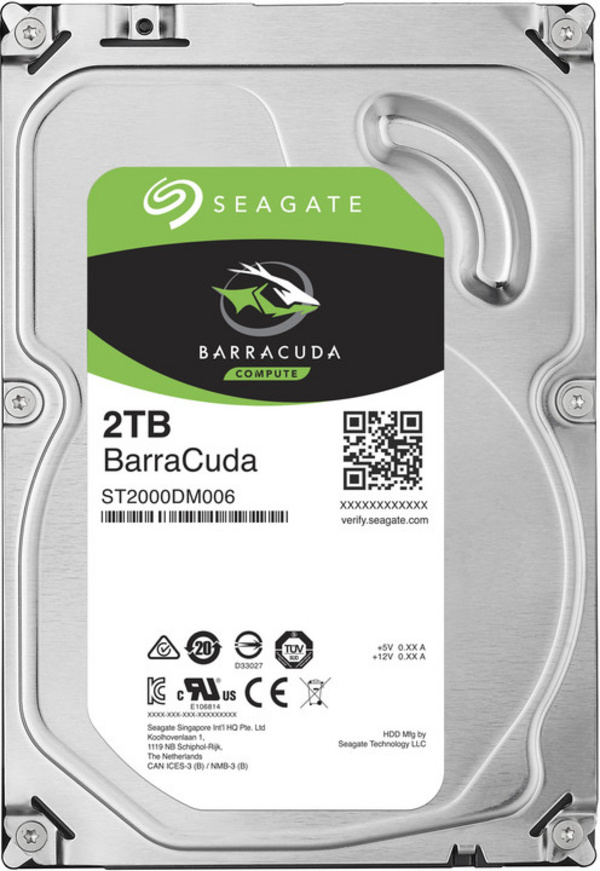 [OUTLET] Disk HDD Seagate BarraCuda, 3,5", 2TB, II