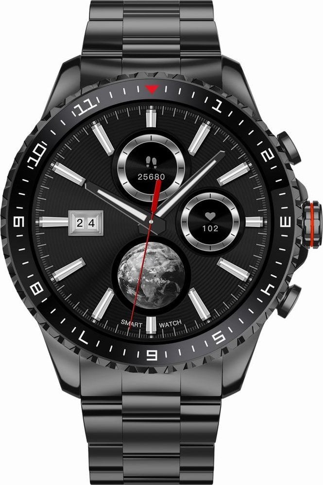 Orë inteligjente Gravity GT16 2, për meshkuj, smartwatch, e zezë