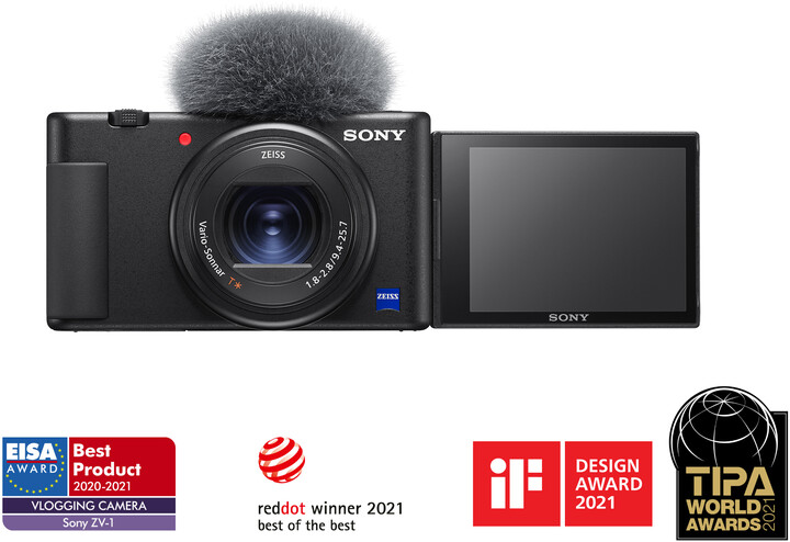 Kamerë Sony ZV-1, e zezë