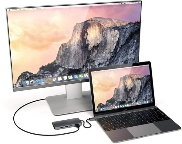 Përshtatës Satechi USB-C Multi-Port 4K Ethernet v2, i hirtë