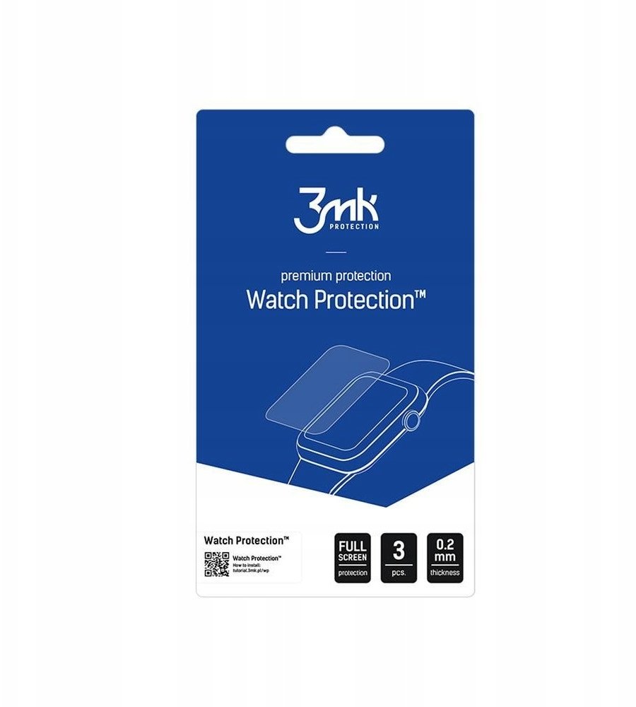 Xham mbrojtës smartwatch 3mk FlexibleGlass, për Xiaomi Watch S4 41mm, transparent