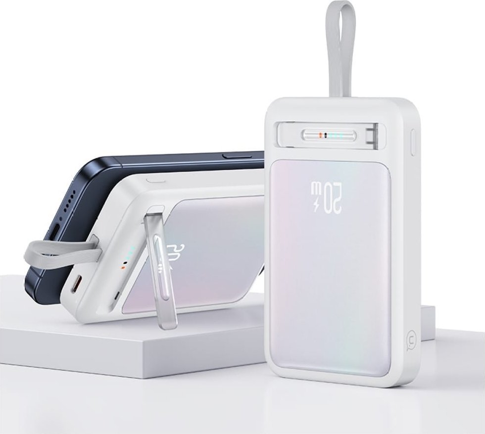 Powerbank Usams XM CD219, 10000mAh, karikim magnetik wireless, blu