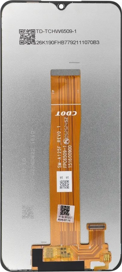 ЛЦД екран за телефон ФиксСел Самсунг Галакси А12 A125, ОЕМ, без рамка