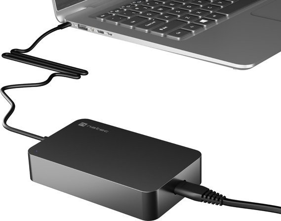 Adapter karikimi Natec Grayling NZU-2035, 90W, USB C Power Delivery, i zi