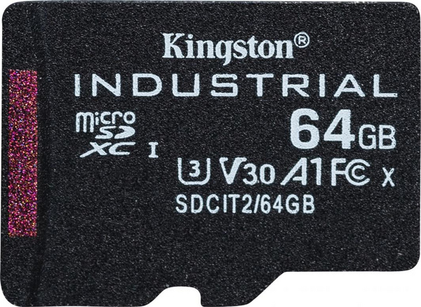 Kartë memorie microSD Kingston Industrial MicroSDXC 64 GB Class 10 UHS-I/U3 A1 V30