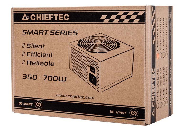 Burim energjie Chieftec Smart GPS-500A8, 20+4 pin ATX, 500 W