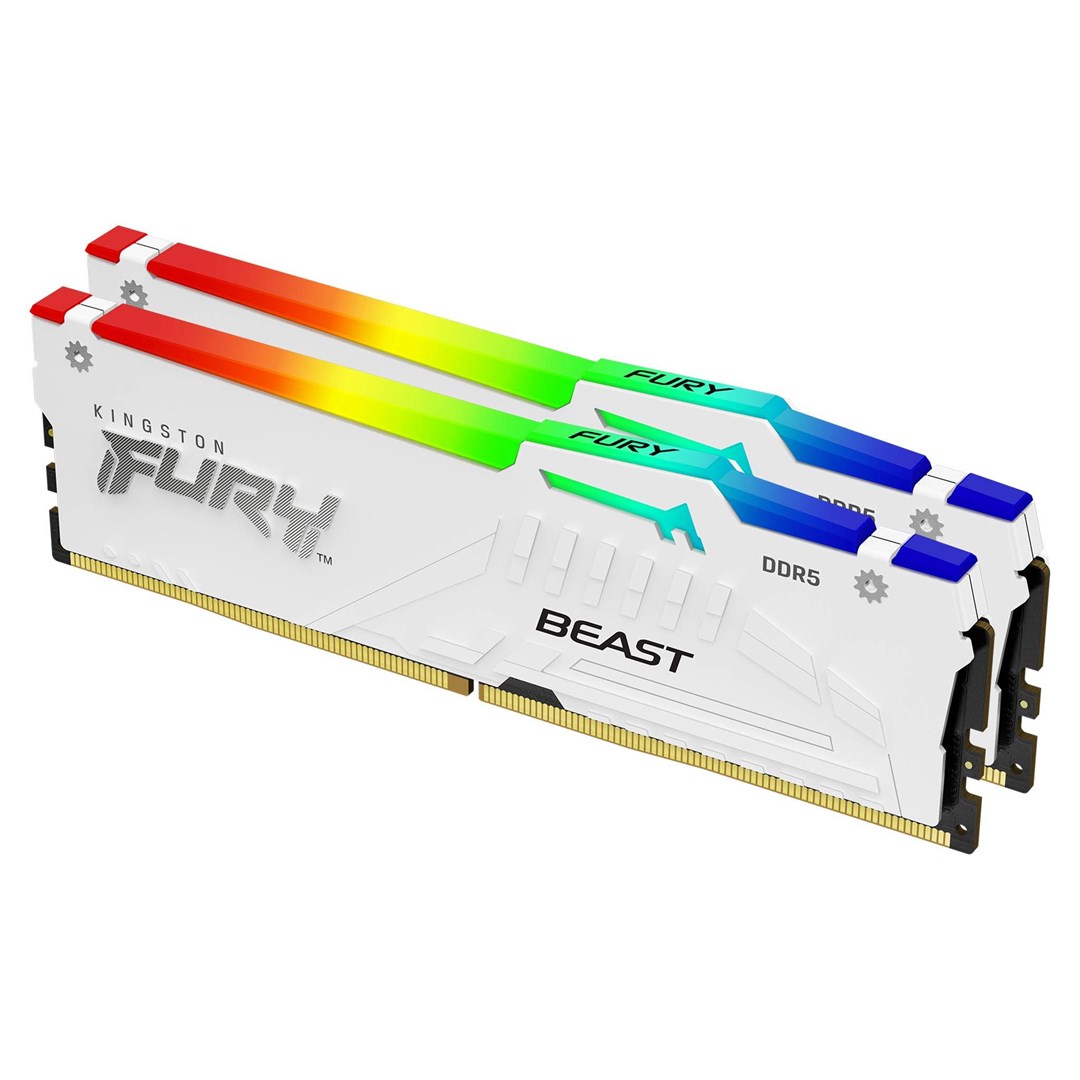 Memorie RAM Kingston FURY Beast 32GB 6000MT/s DDR5 CL40 DIMM (2 x 16 GB) RGB XMP