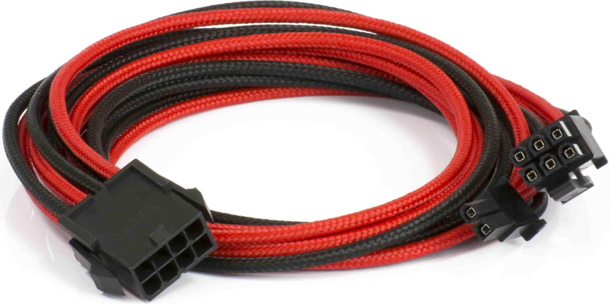 Kabllo zgjatuese Phanteks PCIe 8-pin- PCIe 8-pin (PH-CB8V_BR), 0.5m, e kuqe/e zezë