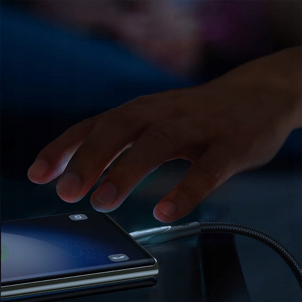 Kabllo karikimi Joyroom Pioneer SA31 AC6, USB A në USB C, 100W, 1.2m, e zezë